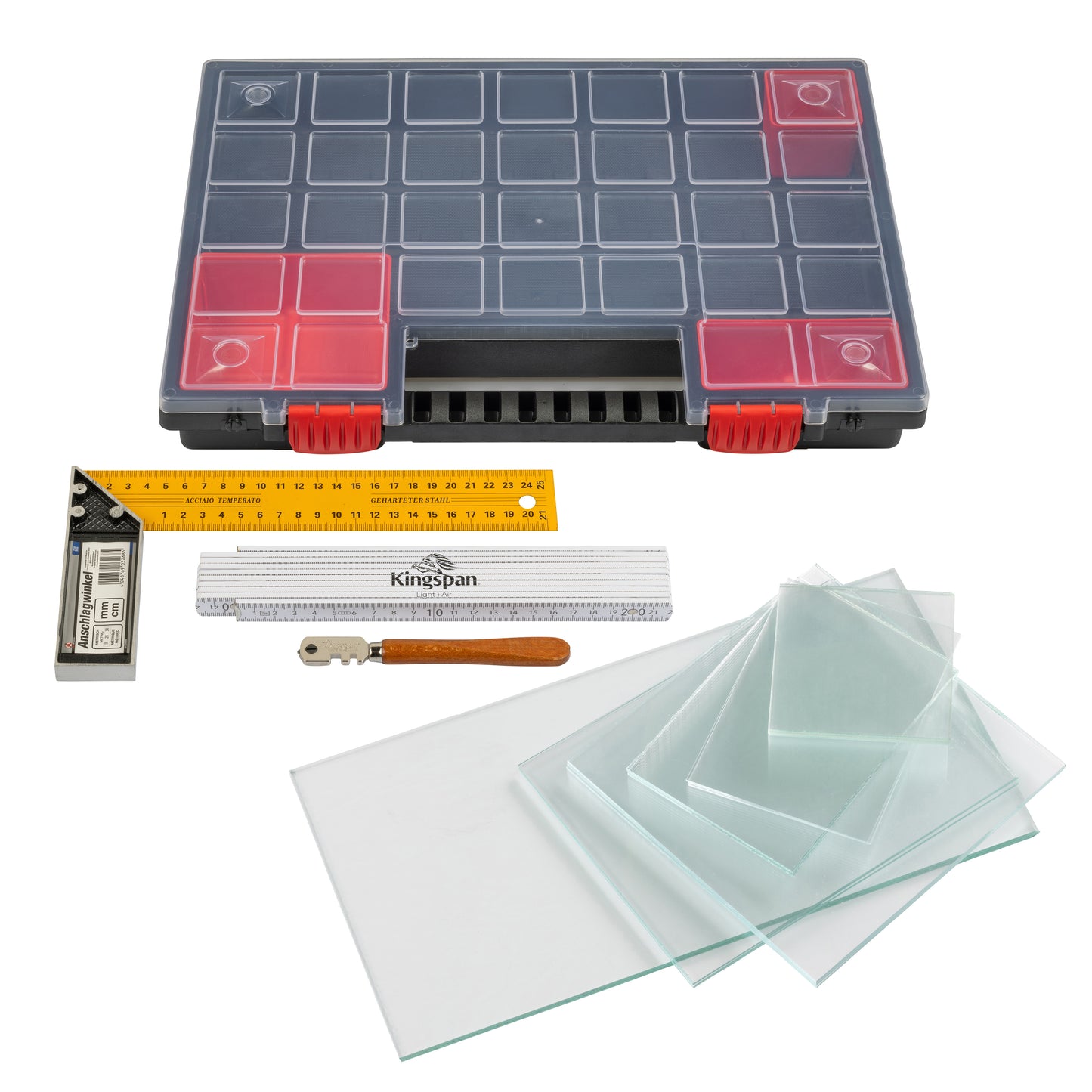 Serviceset 4 Ersatzglasscheiben