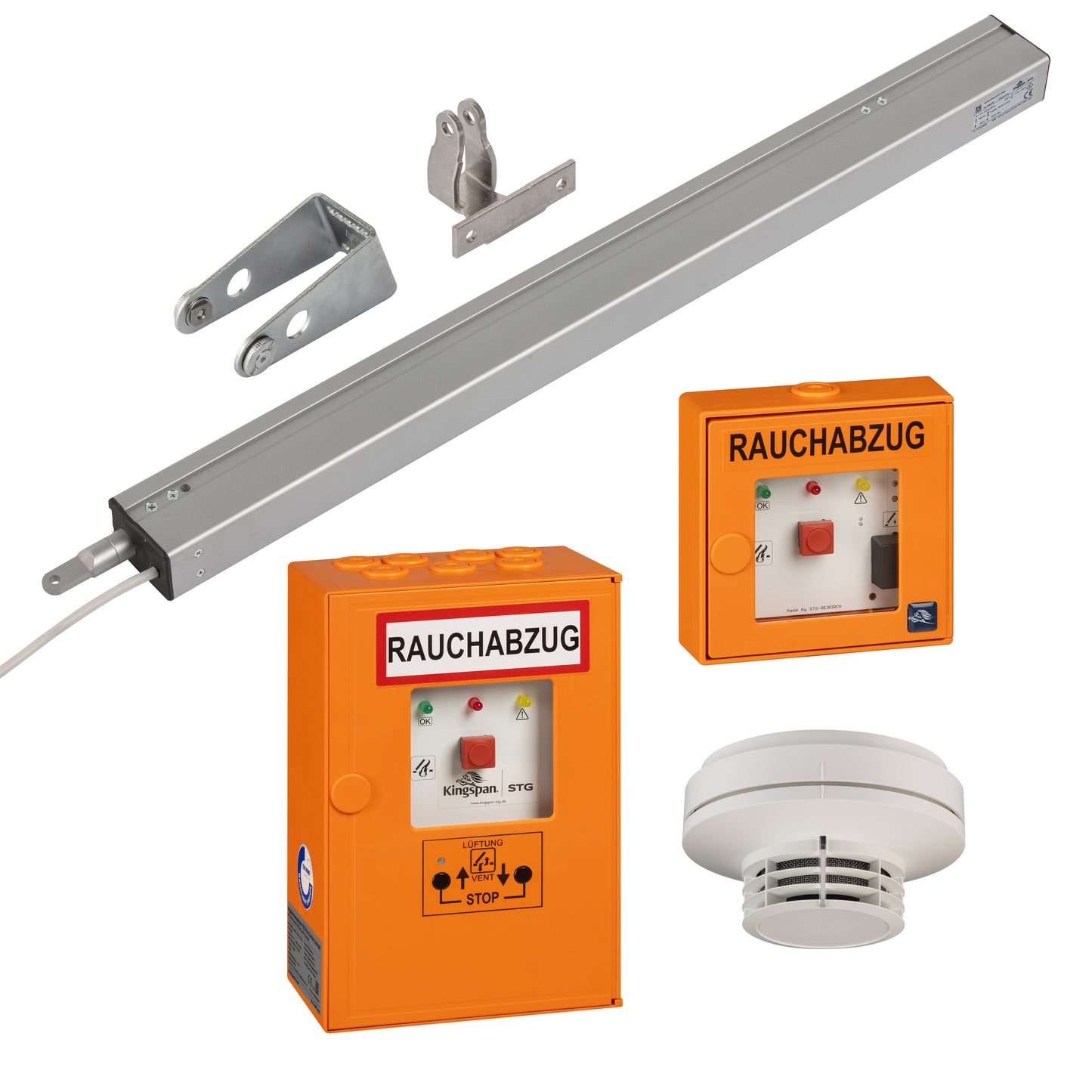 Treppenhausset STF-Orange Comfort mit Linearantrieb