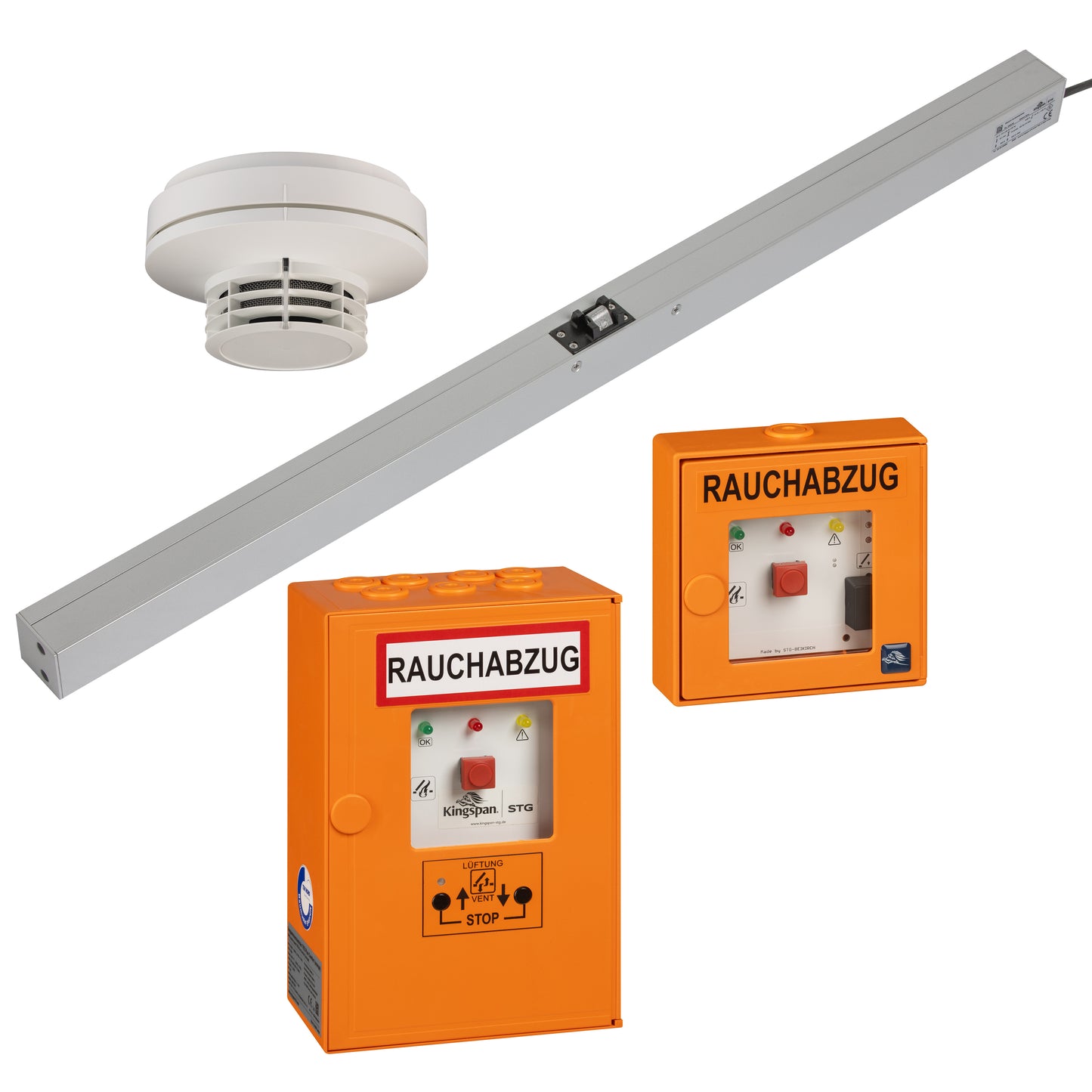 Treppenhausset Orange Comfort mit Kettenantrieb