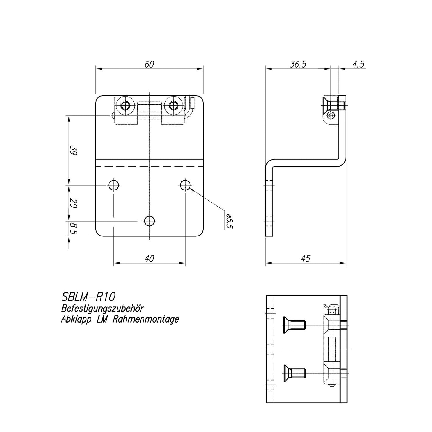 Rahmenwinkel SBLM-R