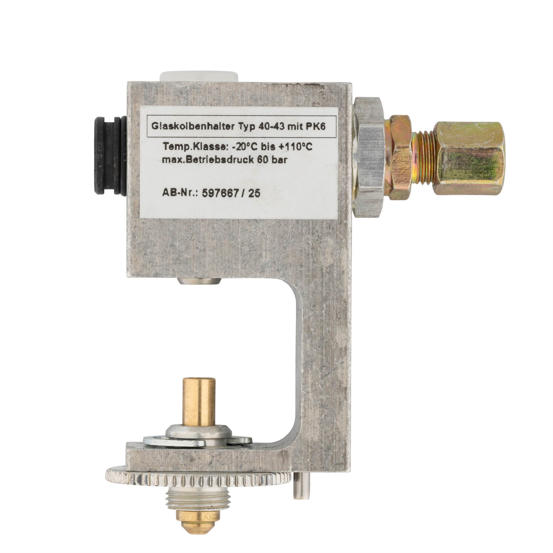 Glaskolbenhalter PK6 für Jofo-TAG – Kingspan Services GmbH