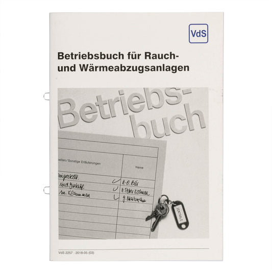VDS-Buch Betriebsbuch für Rauch- und Wärmeabzugsanlagen
