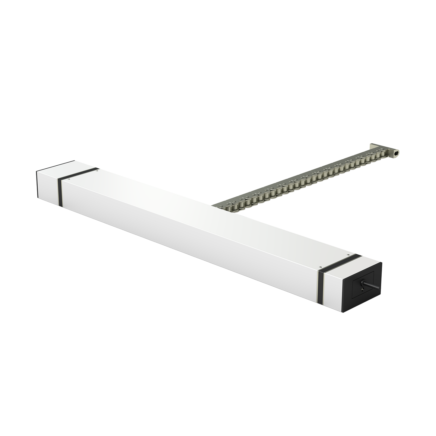 Kingspan STG - Kettenantrieb KCDXL RWA, elektrischer Fensterantrieb mit 1500 N Zug- und Druckkraft für Rauch- und Wärmeabzugssysteme. Entwickelt für die zuverlässige Öffnung großer und schwerer Fenster zur sicheren Entrauchung von Gebäuden.