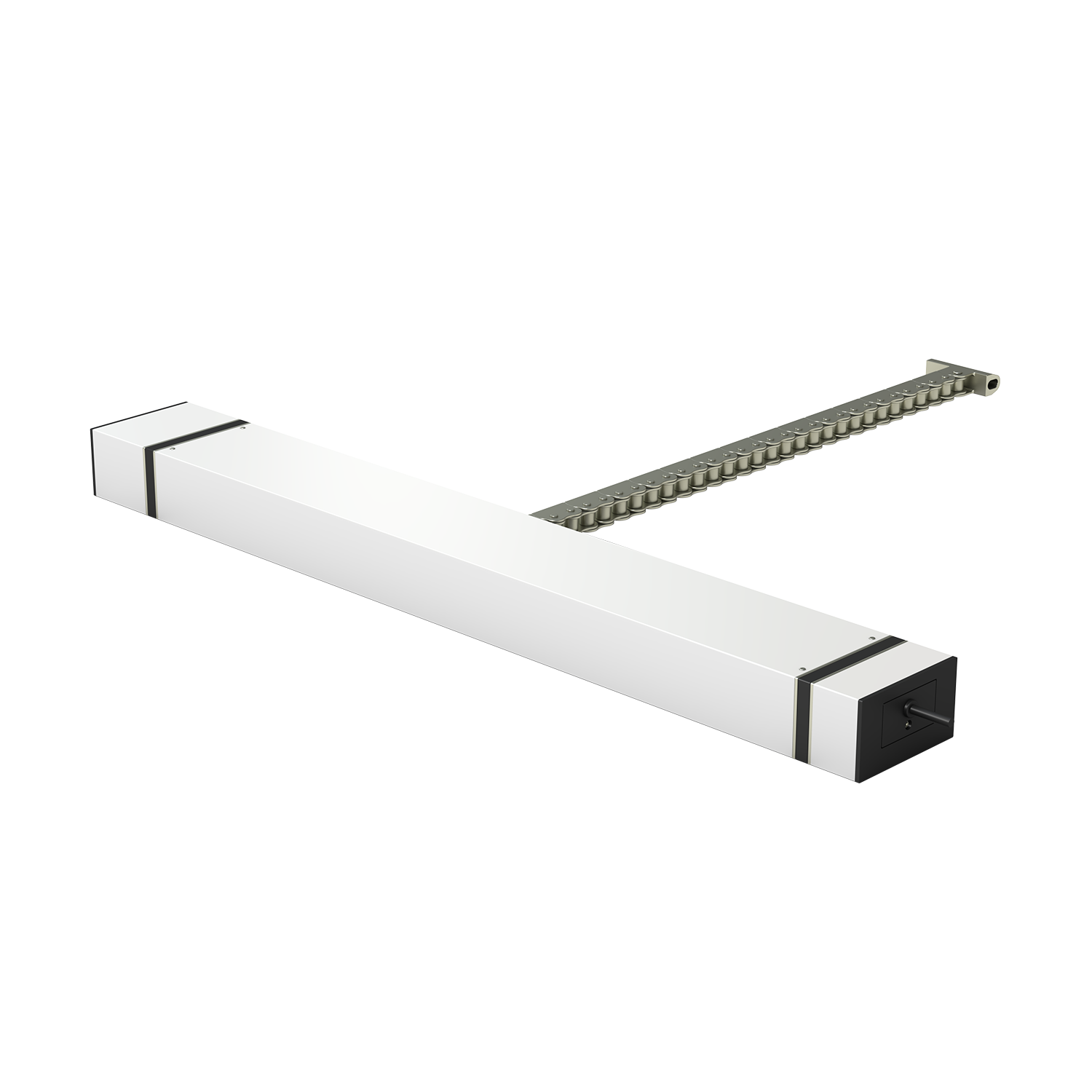 Kingspan STG - Kettenantrieb KCDXL RWA, elektrischer Fensterantrieb mit 1500 N Zug- und Druckkraft für Rauch- und Wärmeabzugssysteme. Entwickelt für die zuverlässige Öffnung großer und schwerer Fenster zur sicheren Entrauchung von Gebäuden.