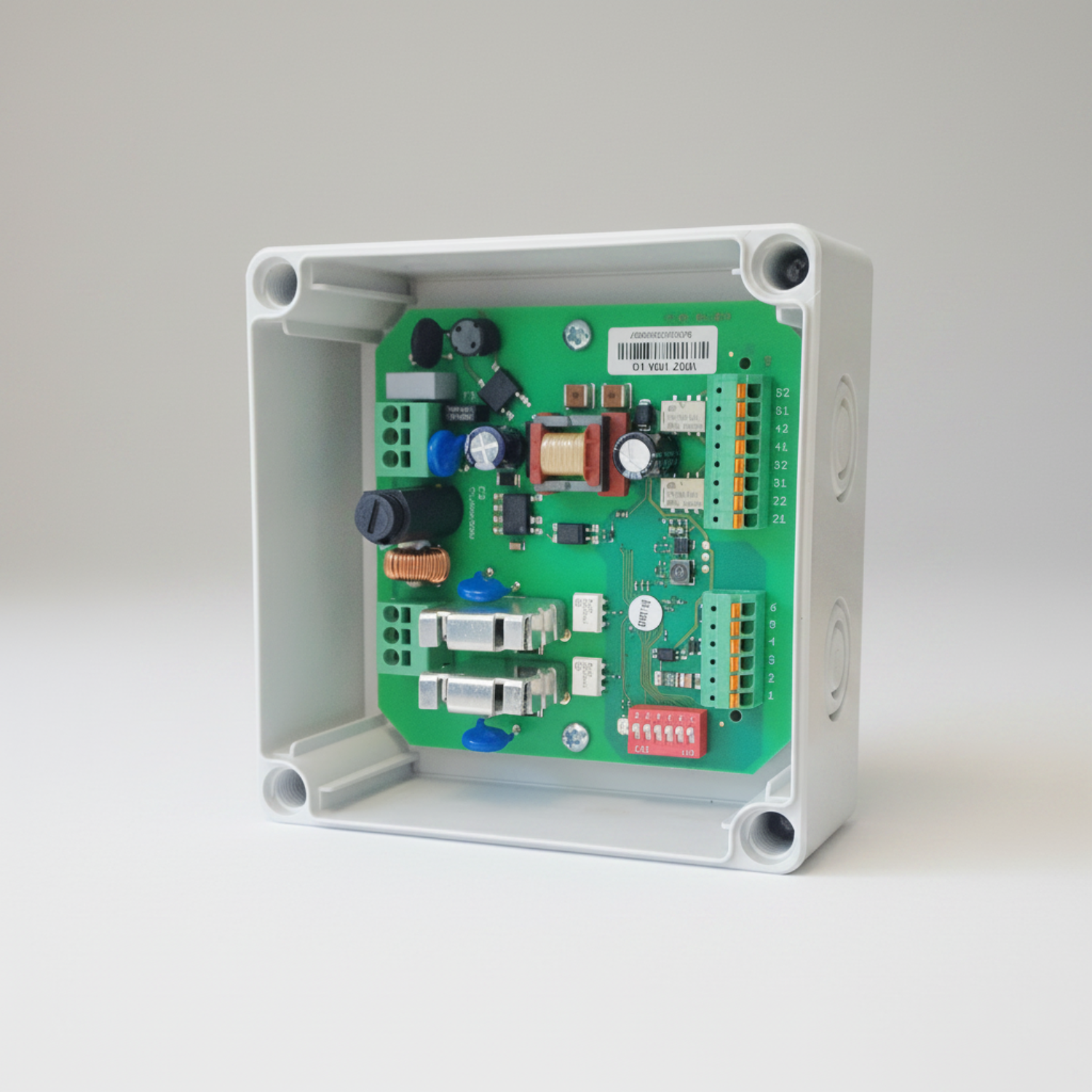 Kingspan STG Wind- und Regenmeldezentrale WRZ 10M/1G zur automatischen Steuerung und Überwachung von bis zu 10 Lüftungsantrieben mit 230 V AC bei Wind und Regen.